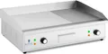 Produktbild: Royal Catering Elektro Grillplatte - 727 x 420 mm - geriffelt/glatt - 4400 W