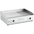Produktbild: Royal Catering Elektro Grillplatte - 727 x 420 mm - geriffelt/glatt - 4400 W
