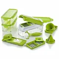 Produktbild: Genius Nicer Dicer Smart Set 16 Teile Alles-Schneider Hobeln Würfeln Gemüse