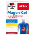 Produktbild: Doppelherz Magen-Gel – Medizinprodukt bei Sodbrennen, Säurereflux + säurebedingten Magenbeschwerden – 20 Portionsbeutel.