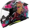 Produktbild: LS2, Integral-Motorradhelm für Kinder KID CYBERG Matt Purple Cyan, L