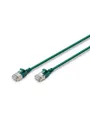 Produktbild: DIGITUS CAT 6A F-FTP Slim Patch Cord - Grün - 1 meter
