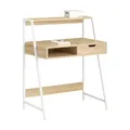 Produktbild: SoBuy FWT63-N Schreibtisch mit Ablage und Fach Computertisch Arbeitstisch Bürotisch Tisch mit Schublade Natur BHT ca.: 81x100x50cm