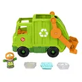 Produktbild: Fisher-Price HJN47 - Little People Recycling Laster – mehrsprachige Version, Musikspielzeug zum Anschieben für Kleinkinder und Vorschulkinder ab 1 Jahr