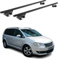 Produktbild: Dachträger Grundtäger für VW Touran 1T 5T 2003-2025 5 tür 90kg Alu Schwarz ABE