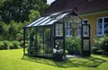 Produktbild: Gewächshaus JULIANA Premium 8,8 m² Sicherheitsglas 3 mm inkl. Fundament 296 x 296 cm anthrazit/schwarz