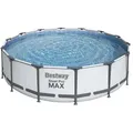 Produktbild: Bestway Poolset, Weiß, Grau, Blau, Kunststoff, Metall, Uni, 107 cm, Freizeit, Pools und Wasserspaß, Pools, Aufstellpools
