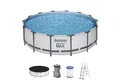 Produktbild: Bestway Framepool Steel Pro MAX™ (Set, Inkl. Filterpumpe, Abdeckplane & Sicherheitsleiter), Ø 427 x 107 cm