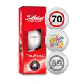 Produktbild: Titleist Trufeel Geburtstag Golfbälle 3er Pack Motiv Happy Birthday Golf Geschenke für Golfer Geschenkidee (70. Happy Birthday)