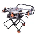 Produktbild: Evolution Power Tools, Tischkreissäge, Rage 5-S, 1500 W, Sägeblatt Ø 255 mm Schneidet Stahl, Aluminium, Holz mit Nägeln, Kreissäge Tisch mit Untergestell, Schrägstellung, Einstellbare Messerhöhe