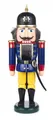 Produktbild: Nussknacker Soldat blau-gelb BxHxT = 13x37x9 cm NEU Nußknacker Holzfigur