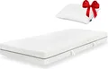 Produktbild: ESSENCE SLEEP - EASY Schaumstoff Matratze - 90 x 200 x 18 cm, H3, mit 1 Visco-Schaum Kopfkissen, ergonomischer Kern, atmungsaktiv & druckentlastend
