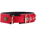 Produktbild: HUNTER Hundehalsband NEOPREN Reflect, Farbe: rot/schwarz, weiche Polsterung, reflektierend, besonders breit für optimalen, ideal für Spaziergänge in der Dämmerung, Größe: 50