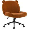 Produktbild: Iwmh Bürostuhl Mit Rollen, Süß Drehstuhl Mit Rollen, Ergonomisch Computerstuhl, Höhenverstellbar - Braun