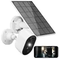 Produktbild: 7links Solarkamera: Akku-Outdoor-IP-Überwachungskamera mit 2K, 3 MP, WLAN & 3-W-Solarpanel (Überwachungs-Kamera außen Solar, Überwachung Kamera Solar Akku, Überwachungssystem Funk)