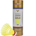 Produktbild: VICTOR Badminton-Bälle Nylon Shuttle 2000 Gold, Spielball, schnell, gelb, 6 Stück