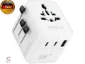 Produktbild: 5 in 1 Reiseadapter Weltweit,Universal Adapter mit USB A,USB C,1 Weltweit