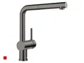 Produktbild: Blanco Linus-S Satin Dark Steel - 527 733 Hochdruckarmatur Wasserhahn Auszieh
