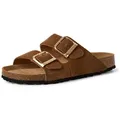 Produktbild: Tamaris Pantolette Hausschuh, Schlappen mit zwei verstellbaren Schnallen braun 40 EU
