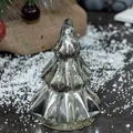 Produktbild: Skulptur, Weihnachtsbaum aus Glas, Silber, Tischdeko zu Weihnachten