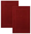 Produktbild: Betz Badematte 2 Stück Badvorleger Premium Badteppich Größe 50x70 cm, unbeschichtet, beidseitig nutzbar, beidseitig nutzbar, Baumwolle, Qualität 650g/m²