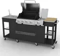 Produktbild: vidaXL Gasgrill mit 4+1 Flammen Schwarz