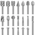 Produktbild: Holzschnitzerei Bohrer Set für Rotary Tool, 20 Stück HSS-Drehfräser-Set, Frässtifte für Heimwerker, Holzarbeiten, Schnitzen, Gravieren, Bohren – 3 mm Schaft
