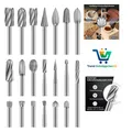 Produktbild: Holzschnitzerei Bohrer Set 20-teilig mit 1/8 Zoll Schaft für Dremel, HSS, 3 mm