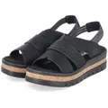 Produktbild: Rieker Rieker V4959-00 Damen Synthetik black Sandalette schwarz 40 EU