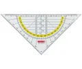 Produktbild: Geometrie-Dreieck 16 cm glasklar | Geo-Dreieck | Winkelmesser | Schuldreieck