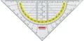 Produktbild: Geodreieck, Geometrie-Dreieck 16cm Kunststoff klar - BRUNNEN, 