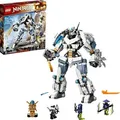 Produktbild: LEGO 71738 NINJAGO Legacy Zanes Titan-Mech, Ninja-Spielzeug zum Bauen mit 4 Minifiguren, darunter Jay als goldene Figur und 2 Geisterkämpfer, bewe... - Weiß/Hellblau