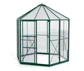 Produktbild: Vitavia Gewächshaus Pavillon 4 - 253x221x263cm - smaragdgrün - Aluminium / Glas / Glas