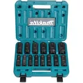 Produktbild: Makita Steckschlüssel E-16586, 14-teilig, 10 - 32mm Schlüsselweite - 81,5mm Länge, 1/2 Zoll