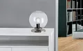 Produktbild: Trango 1er Set 7010CL Retro LED Tischlampe *SUN* Glaskugel Tischleuchte in klar inkl. je 1x E27 LED Leuchtmittel & Kabelschalter, Fensterbank Leuchte, Nachttischlampe, Schreibtischleuchte, Leseleuchte