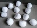 Produktbild: 12 Stück Schneekugel Schneeball je 3 cm Schnee Weihnachtsdeko Basteln Deko neu