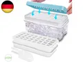 Produktbild: Eiswürfelbehälter, lebensmittelechte Eiswürfelform mit Deckel und Behälter, All