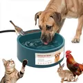 Produktbild: Enjoying Beheizter Wassernapf, 2.2 L, Beheizbare Hühnertränke Hunde Katze, Kalter Tag Beheizbare Tränke Kaninchen, Beheizbarer Wassernapf mit Anti-Biss Stromleitung, Eisfrei