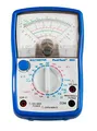 Produktbild: PeakTech 3201 Analog Multimeter – Messgerät mit Voltmeter, Amperemeter, Durchgangsprüfer, Ohm Meter – Bis 600V AC DC 10A – geeignet für 230V Elektroinstallation – Multimeter Analog