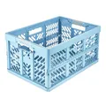 Produktbild: keeeper ben Stabile Profi-Klappbox mit Soft-Touch Griffen, 54 x 37 x 28 cm, 45 l, Eco Line, Blau (Eco Sky Blue)