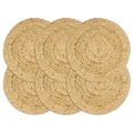 Produktbild: Tischsets 6 Stk. Natur 38 cm Rund Jute