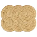 Produktbild: Tischsets 6 Stk. Natur 38 cm Rund Jute
