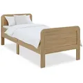 Produktbild: Homestyle4u Holzbett, Braun, Holz, Kiefer, 100x200 cm, Schlafzimmer, Betten