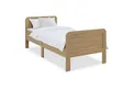 Produktbild: Homestyle4u 90x200 100x200 120x200 Seniorenbett Komfortbett Braun Natur Weiß, 100x200, Aufbau per Stecksystem, höhenverstellbar, erhöhter Einstieg