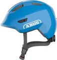 Produktbild: ABUS Kinderhelm Smiley 3.0 - Fahrradhelm mit tiefer Passform, kindergerechten Designs & Platz für einen Zopf - für Mädchen und Jungs - Blau Glänzend, Größe S (45-50 cm)