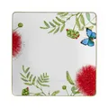 Produktbild: Villeroy & Boch Amazonia quadratischer Speiseteller, Edles Geschirr aus Premium Bone Porzellan, 27 x 27 cm, Grün
