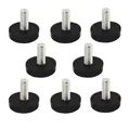 Produktbild: Haushalt Schreibtisch Gleiten Ausgleichsfuß M6x15mm Gewinde Schwarz 8Stück