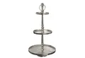 Produktbild: MARELIDA Etagere Etagere Aluminium 3 stöckige Servierplatte Dekoetagere H: 51cm silber, Aluminium, (1-tlg)
