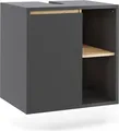 Produktbild: Vicco Waschbeckenunterschrank Viola, 60 x 60 cm mit offenen Regalen, Grau/Artisan