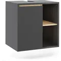 Produktbild: Waschbeckenunterschrank Viola, Grau/artisan, 60 X 60 Cm Mit Offenen Regalen, Vicco